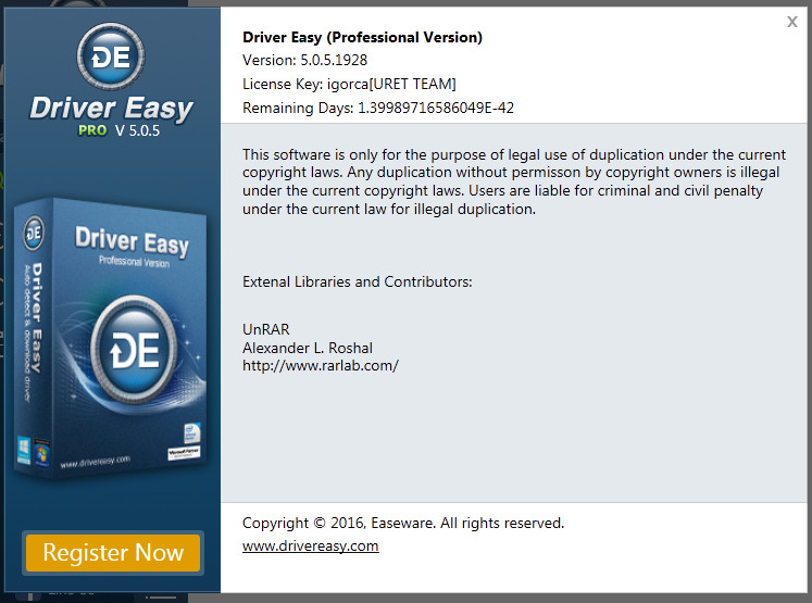 driver easy pro code